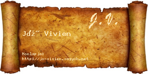 Jó Vivien névjegykártya